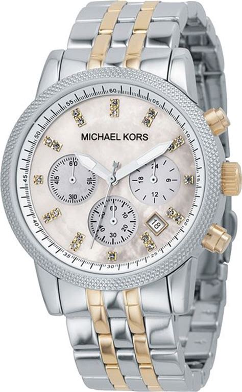 michael kors mk5057 ritz silver and gold ladies watch|Michael Kors Ladies Two.